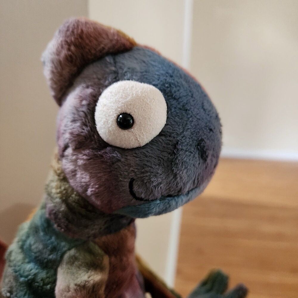 Jellycat Colin Chameleon Retired Plush CH3CN Rare HTF NWT Colorful Tie-Dye - Picture 7 of 7